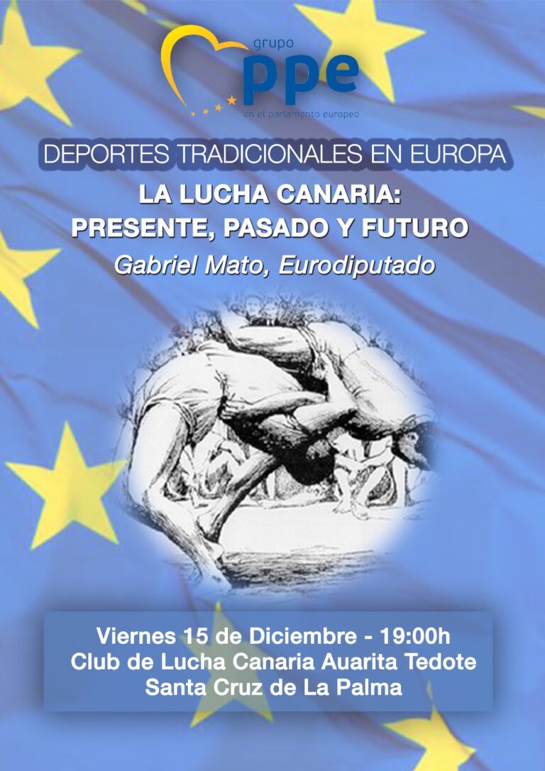 Gabriel Mato organiza mañana una conferencia sobre los retos y la importancia de la lucha canaria como deporte tradicional europeo