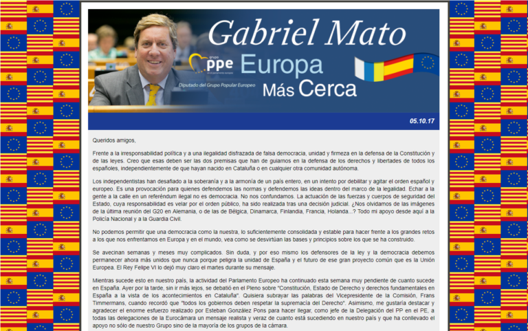 Europa más cerca del 5 de Octubre de 2017